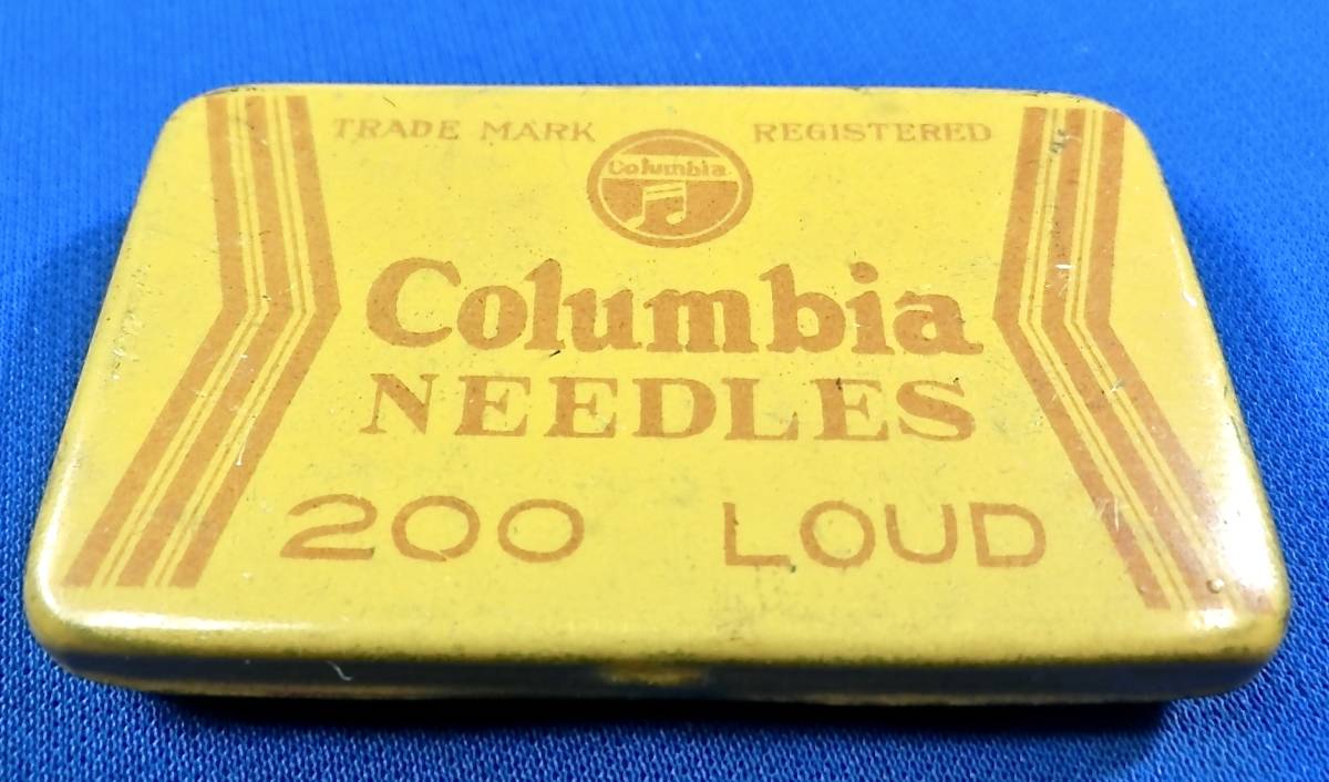 コロムビア(Columbia NEEDLES 200 LOUD)]蓄音機針(ブリキ缶ケース付)検