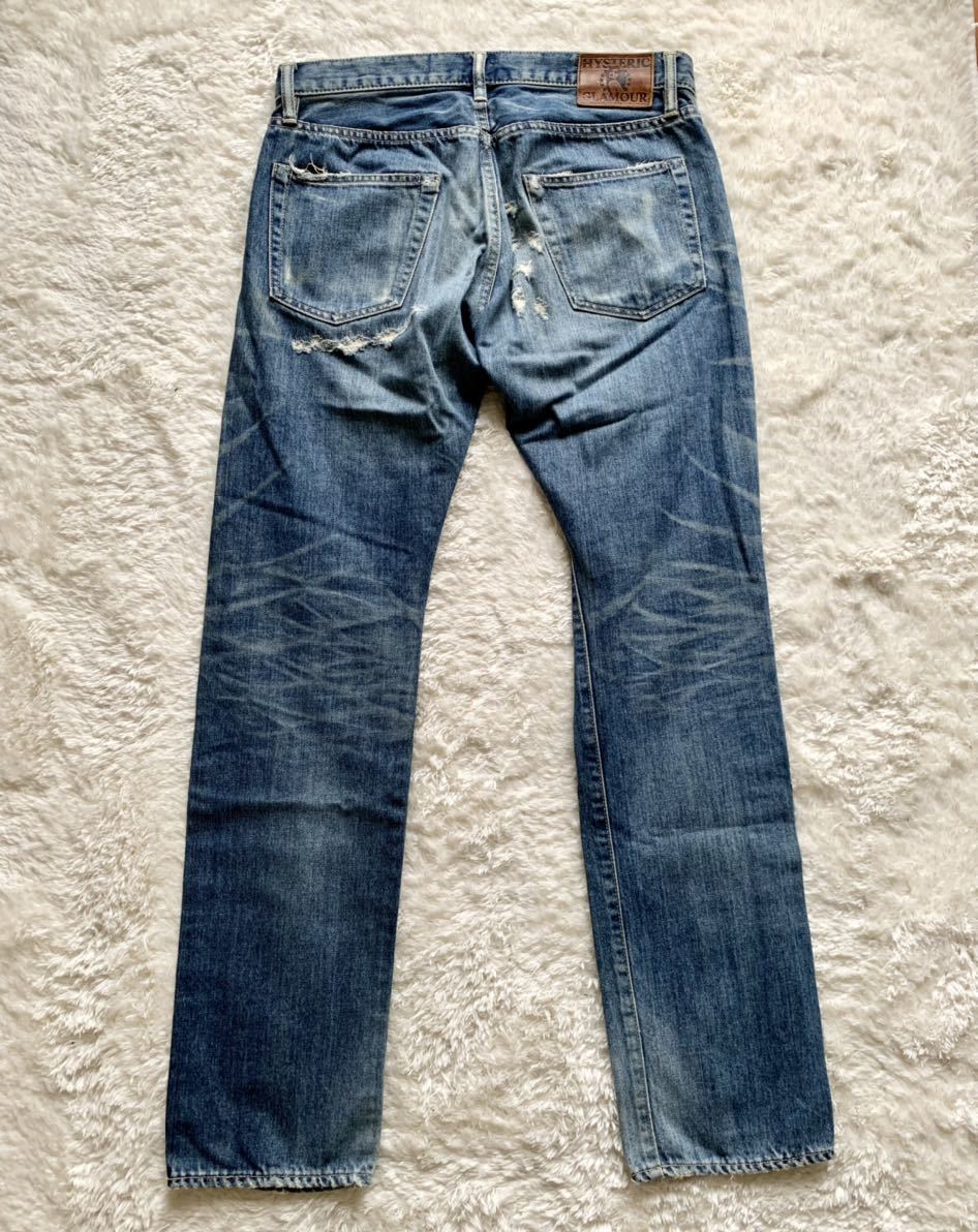 HYSTERIC GLAMOUR ダメージ クラッシュ デニム 32
