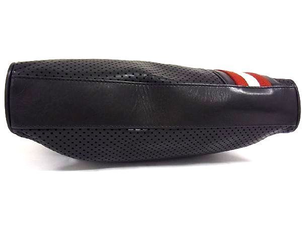 1円 □美品□ BALLY バリー レザー レッドライン パンチング ワン 