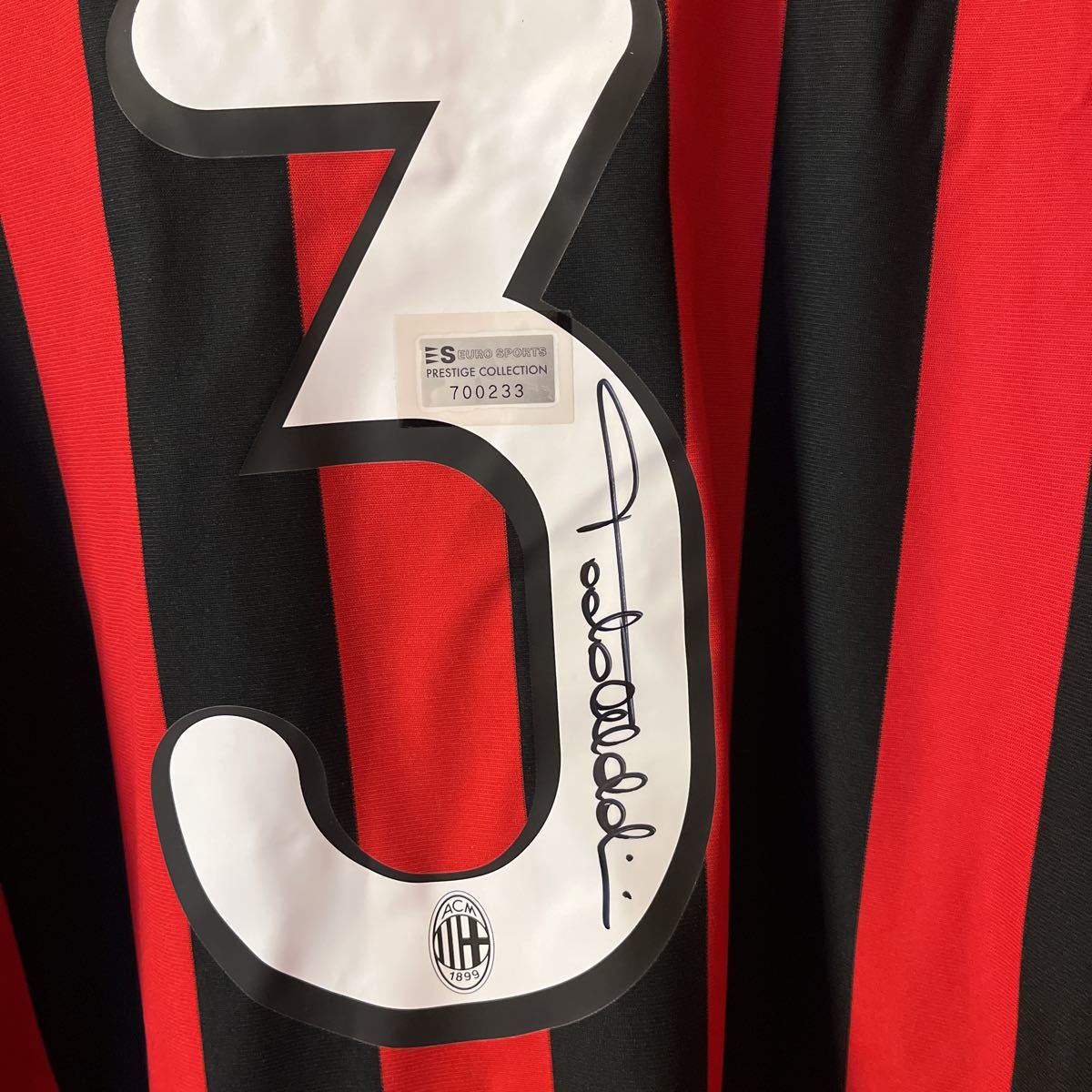 ACミラン 直筆サイン入り ユニフォーム ホーム 半袖 サッカー パオロ・マルディーニ | 3番-KICKO マルディーニ KICKO – パオロ・マルディーニ直筆サイン入りACミラン08&frasl;09ホームユニフォーム ホームサッカー DUGOUT ユニフォームの人気アイテム
