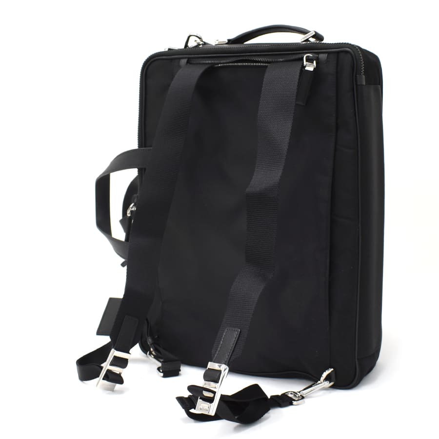 1円 ◇極美品 PRADA プラダ 2wayビジネスバッグ ブリーフケース