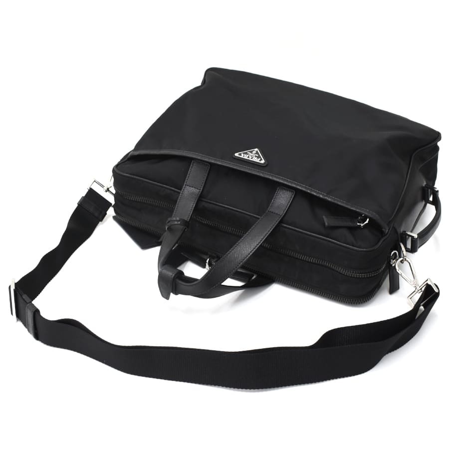 プラダ PRADA ビジネスバッグ ブリーフケース ブラック 三角ロゴ 2way PRADA（プラダ） ビジネスバッグ VS0305 ブリーフケース ドキュメント