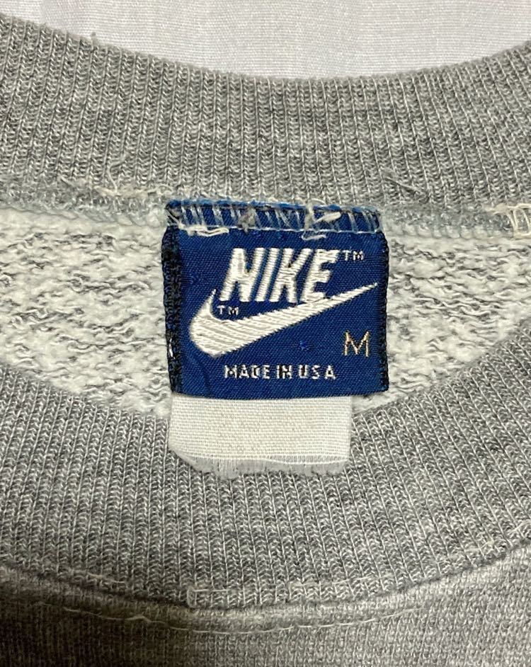 1000円～ビンテージ NIKE ナイキ スウェットUSA製紺タグ80's