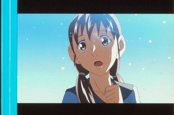 雲のむこう、約束の場所 35mm映画フィルム連続5コマ 新海誠 南里侑香 