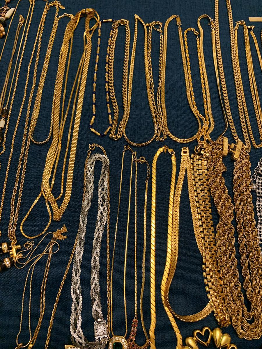 【E】アクセサリー まとめ12点 ネックレス ブローチ SV刻印 MONETなど 豪華!!大量!!モネ・Monet☆アクセサリー142点セット☆ネックレス