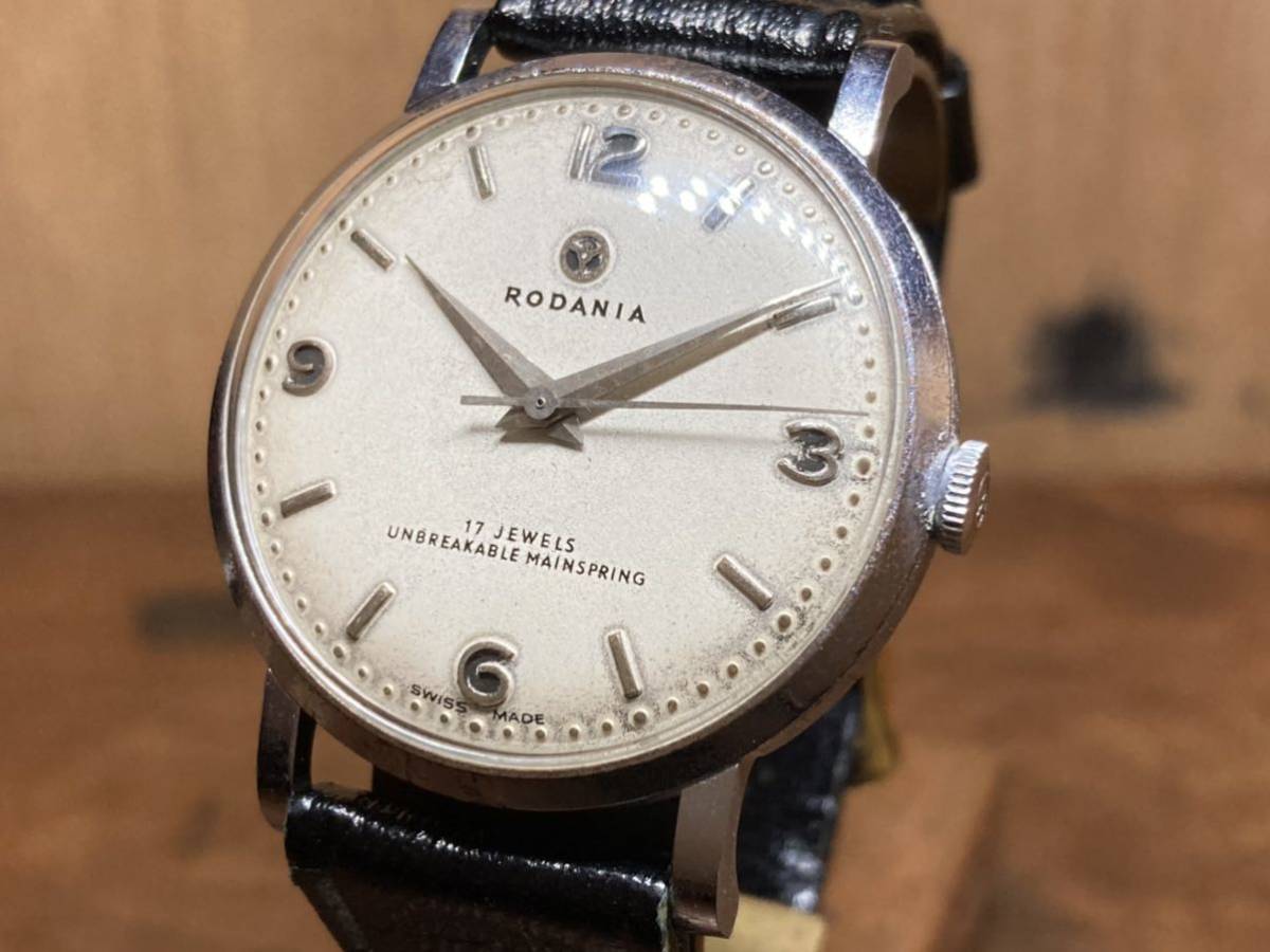 1950年代 RODANIA ロダニア 手巻き アンティーク ヴィンテージ Rodania 
