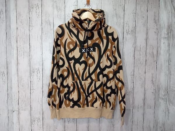 ナンバーナイン × ゴッドセレクション パーカー 4 トライバル 迷彩 