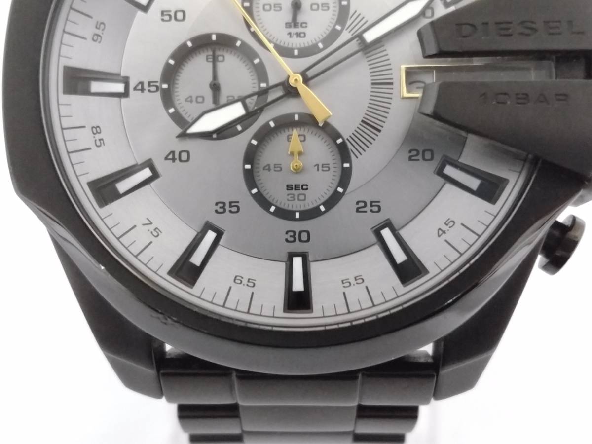 美品】DIESEL ディーゼル MEGA CHIEF メガチーフ DZ-4479 クロノグラフ 