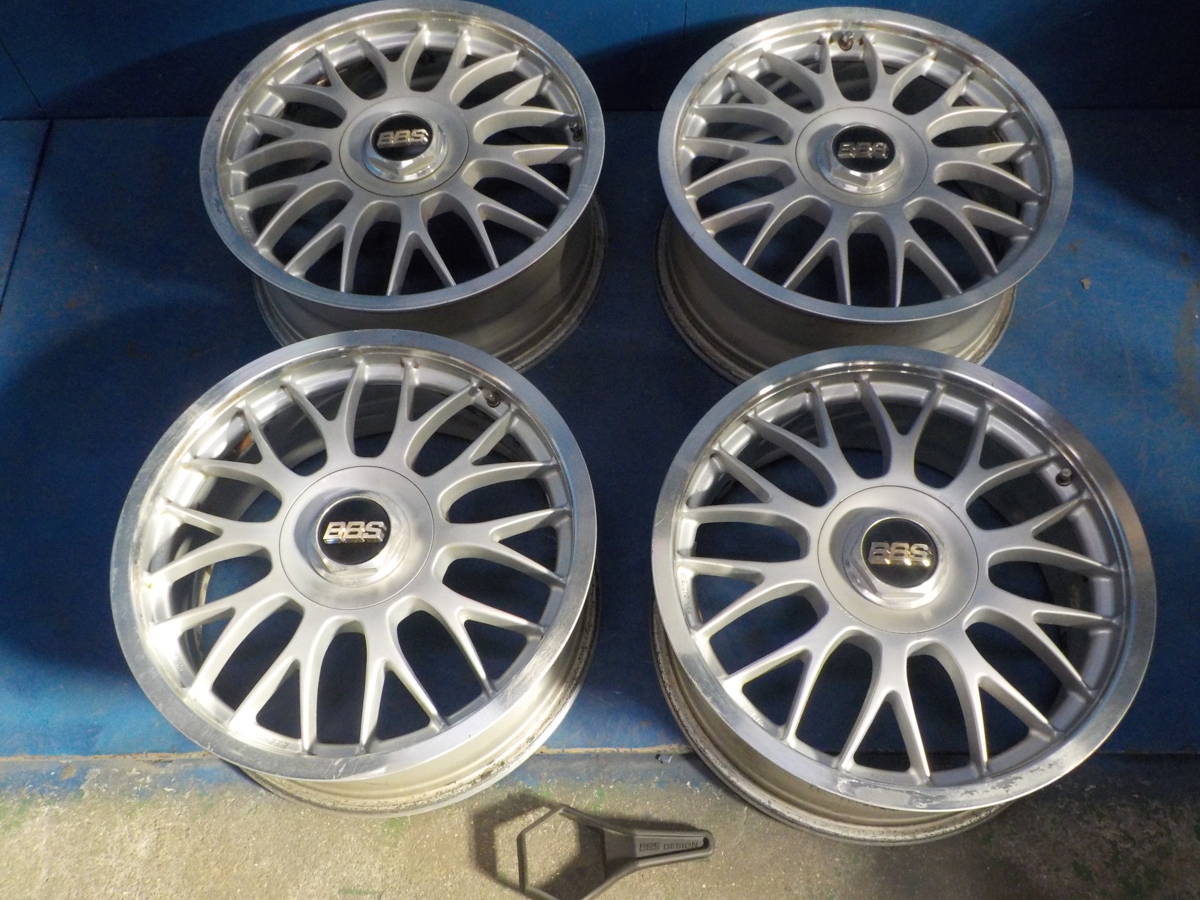 ◇BBS RG240 17インチ 7J PCD100/114.3 5穴 4本セット センター 
