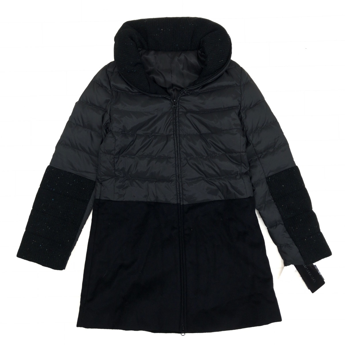 低価，格安 MASABARDO マッサバルド 富和 定価49 000円+税 毛皮 ウール カシミヤ切替 ダウンコート 9 黒 ブラック レディース 女性用 婦人(Mサイズ)｜売買されたオークション情報、yahooの商品情報をアーカイ Mサイズ
