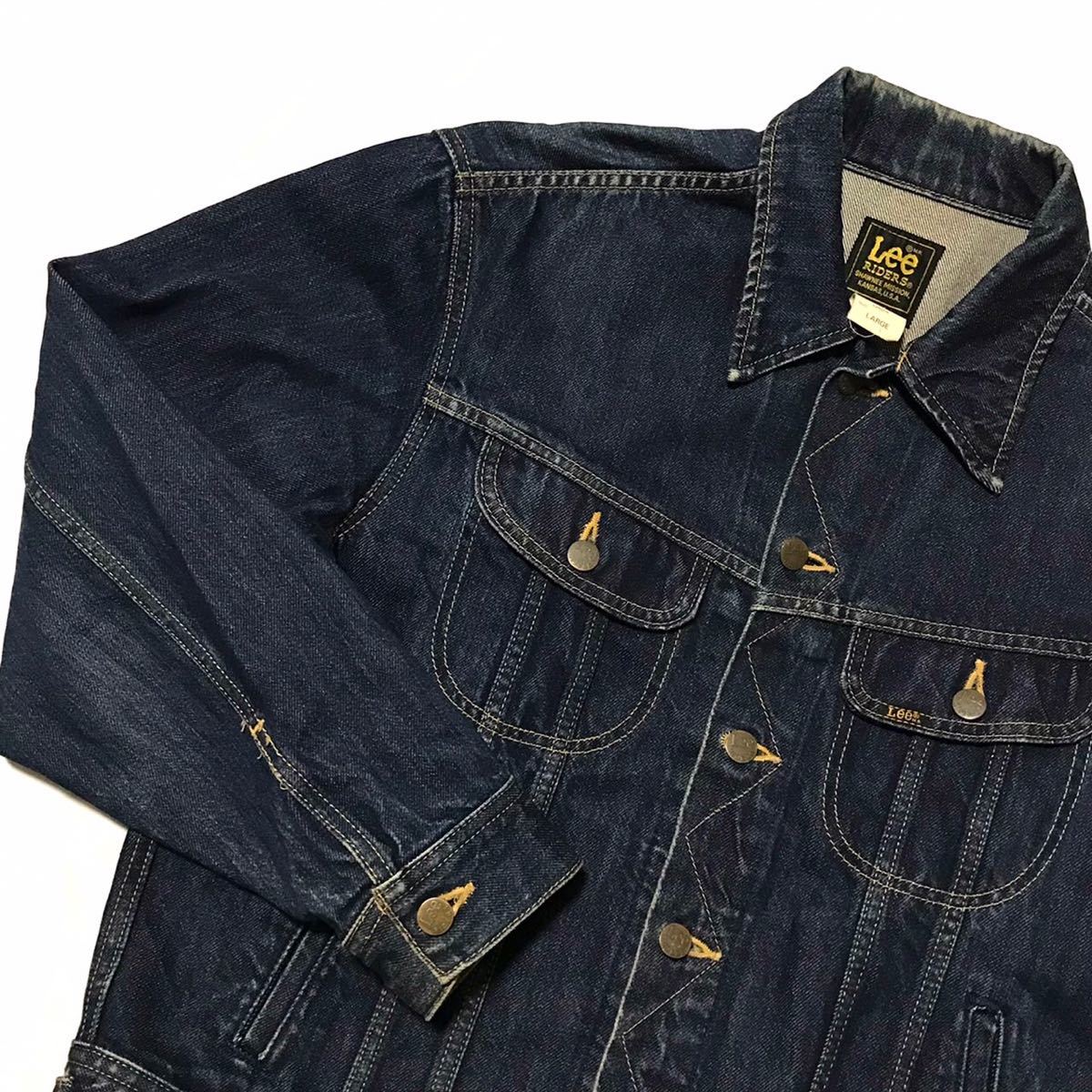90年代 ビンテージ 復刻 日本製 濃紺 Lee リー 101j L Gジャン 0424 40 メンズ L ライダース Riders デニムジャケット ジージャン Brandsynariourdu Com