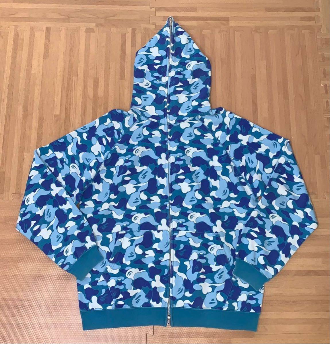 ☆激レア☆ APE abc ブルー カモ パーカー L kaws シャーク 【公式通販】