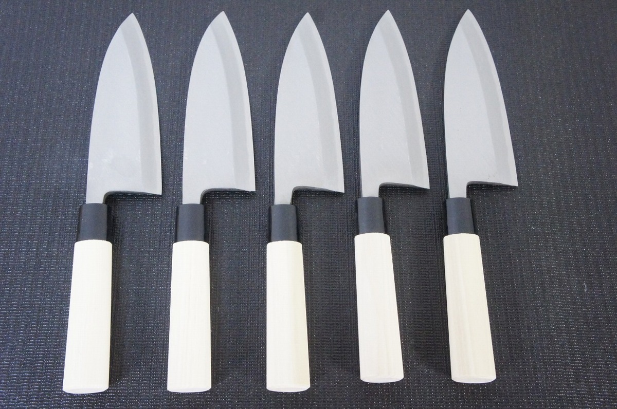 [TH]出刃包丁 5本まとめ売りセット 全長約320mm 刃渡り約170ｍｍ □Sh016380