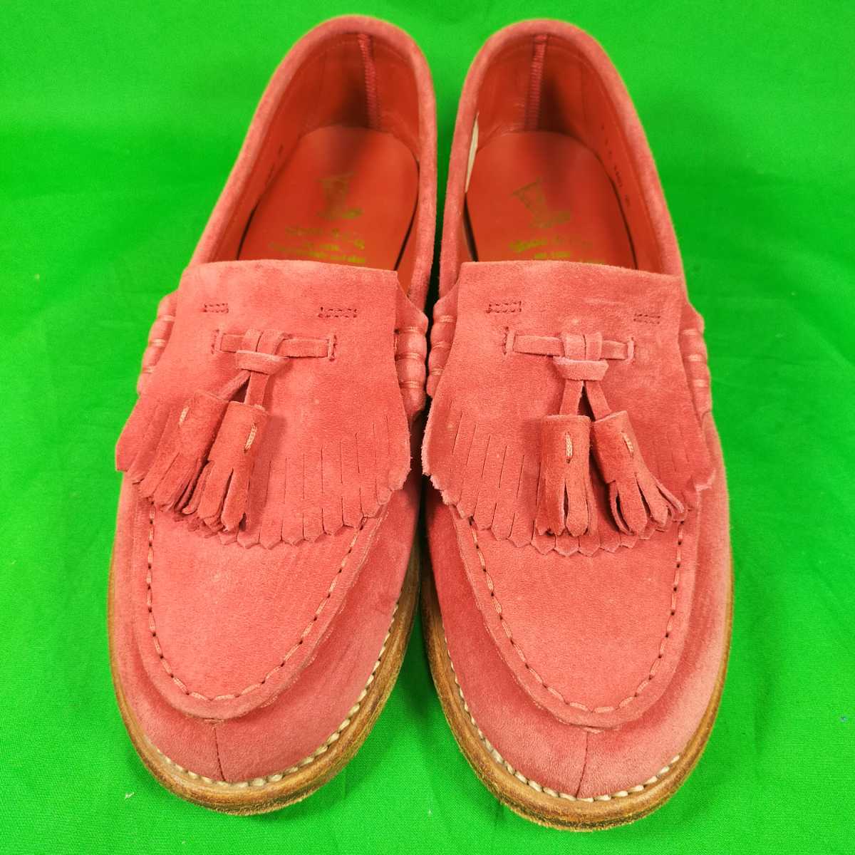即決 REGAL shoe＆co 25cm リーガルシューアンドコー スエード レッド 