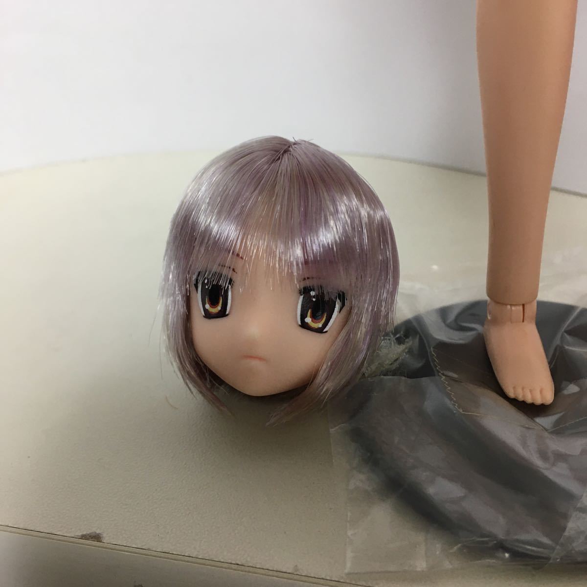 1/6ドール 涼宮ハルヒの憂鬱 朝比奈みくる 中古品 長門有希ヘッド 