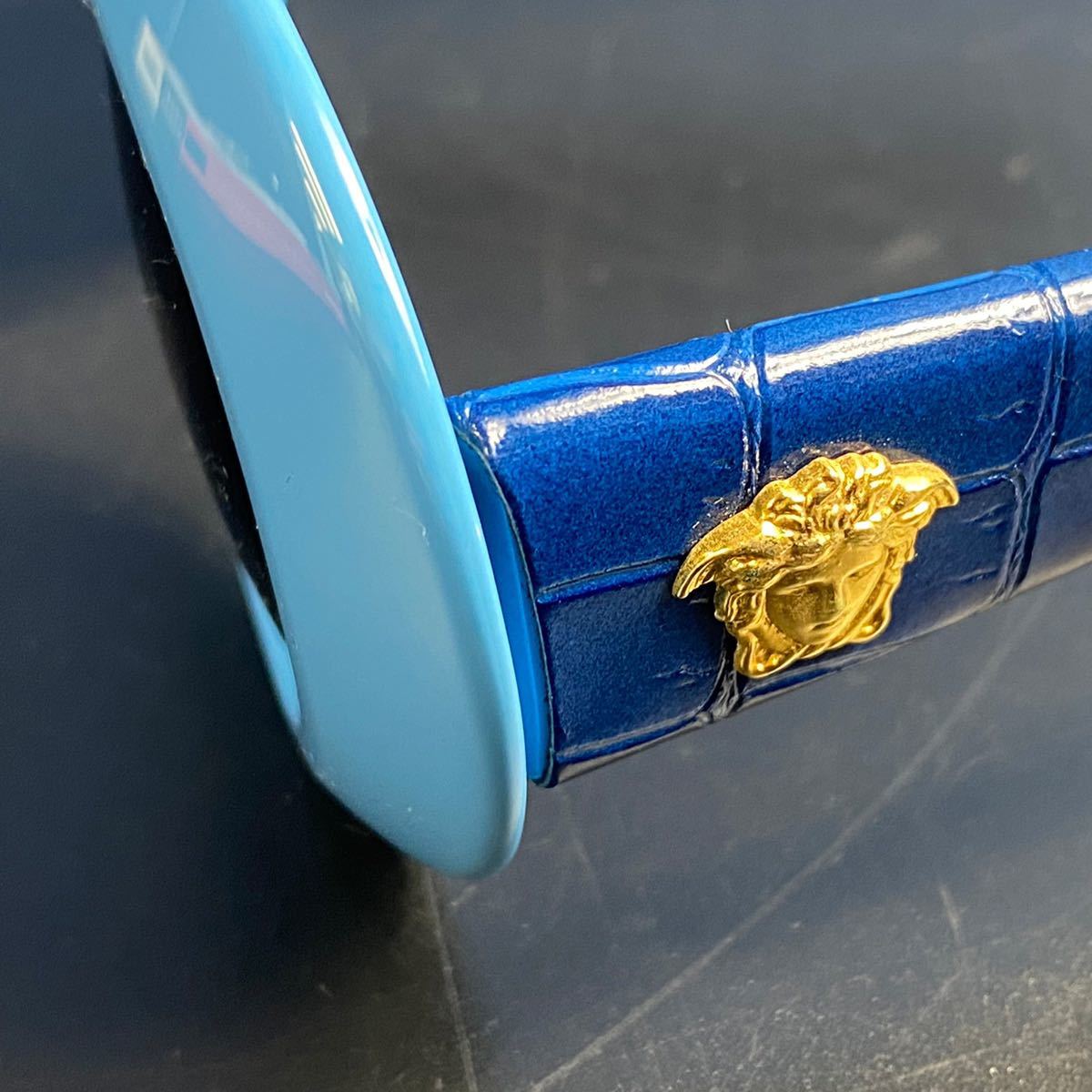 ☆1円スタート ヴェルサーチ Versace MOD.418/P 型押しデザイン 
