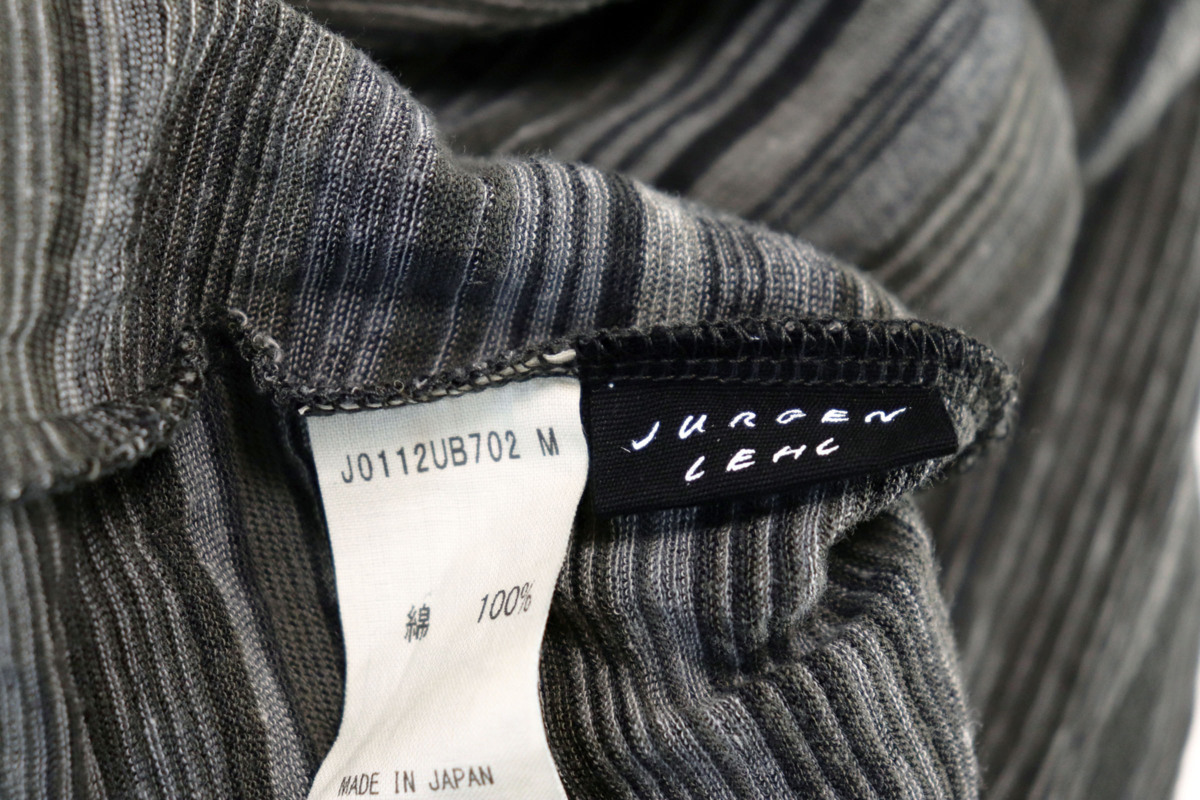 JURGEN LEHLヨーガンレール ウール100%マルチボーダーニット M