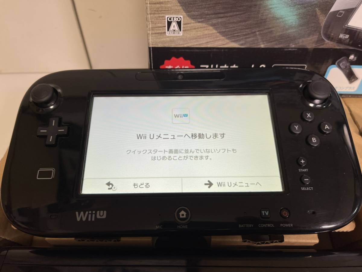 数量限定 ブラックカラー】☆すぐに遊べる☆任天堂 Wiiu 本体【マリオ