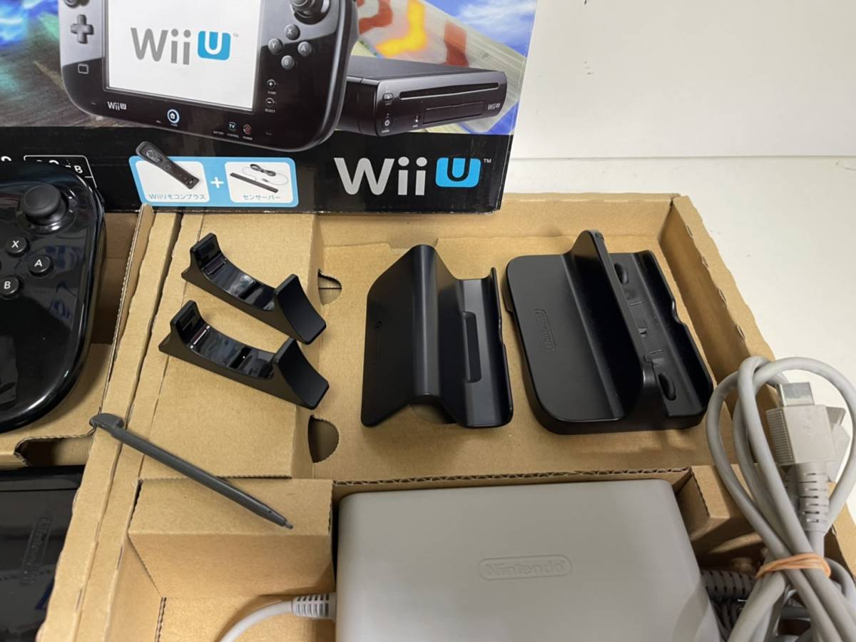 数量限定 ブラックカラー】☆すぐに遊べる☆任天堂 Wiiu 本体【マリオ