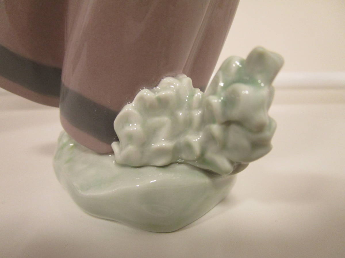 □□4963□LLADRO リヤドロ 花鉢を抱えた女の子 インテリア スペイン製
