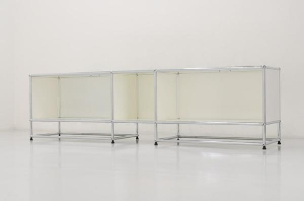 ★USM Hallerハラー★TVボード3列1段★ピュアホワイト★474y24