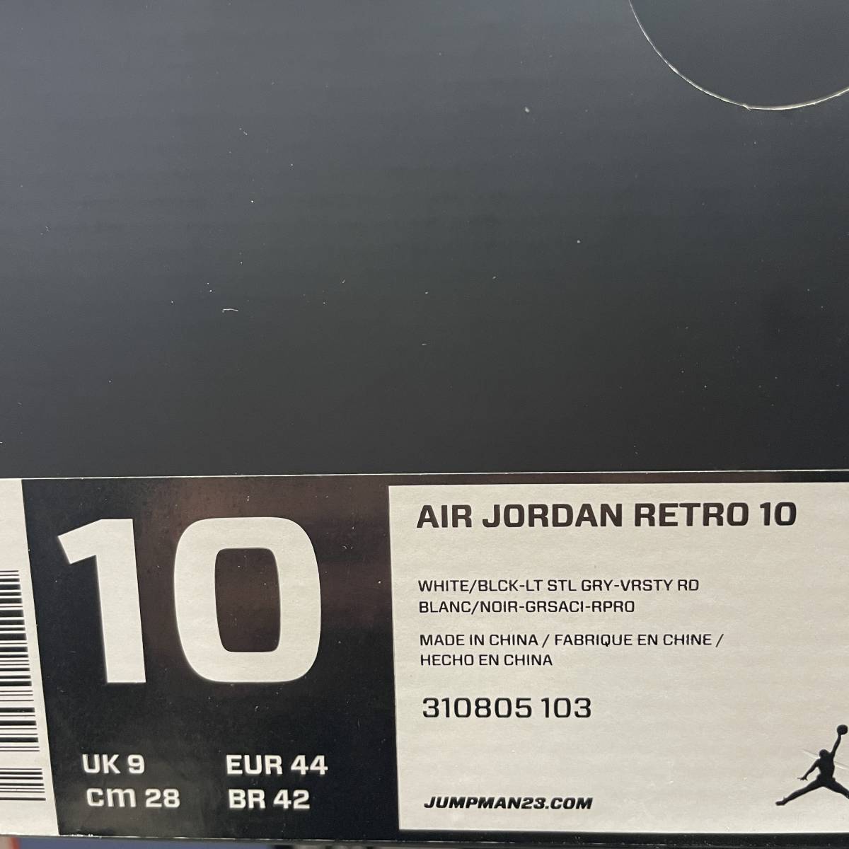US10 28cm NIKE AIR JORDAN RETRO 10 310805-103 ナイキ エア