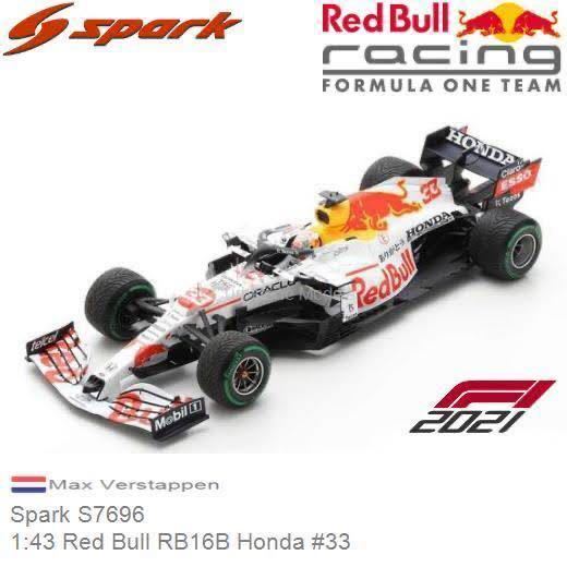 未開封 Spark 1/43 HONDA RB16B 2021 F1 トルコGP 2位 #33 Red Bull