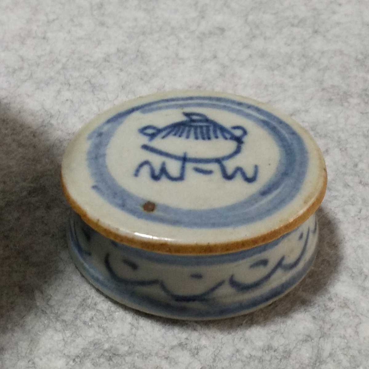 古伊万里 染付 茶壺 小壺 茶入 古染付 (染付)｜売買されたオークション 