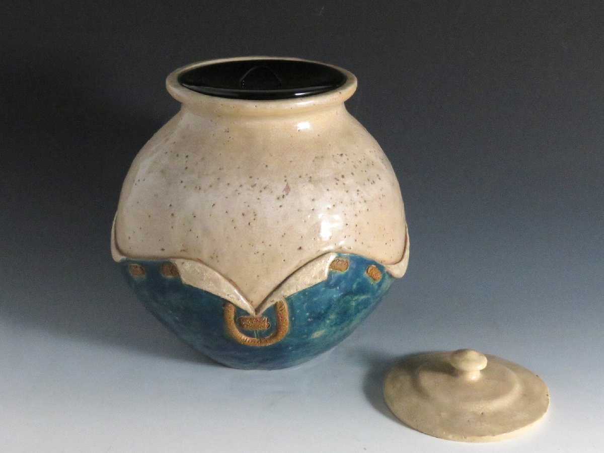 Yahoo!オークション - 砥部焼 清月 山水彫 壺 花瓶 水月焼 楽山焼 水