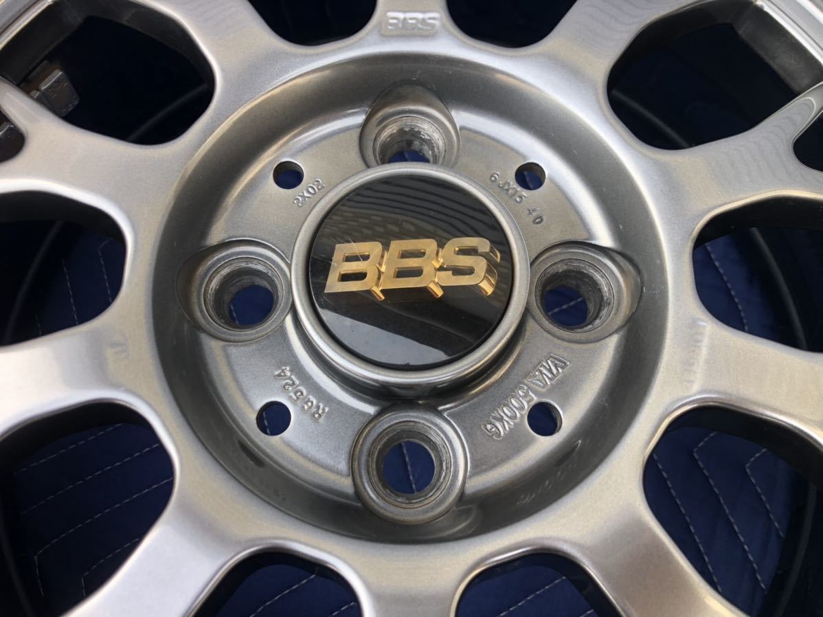 BBS RGF RG524 15インチ 6.0J +40 PCD100 4穴 / 検索:軽量ホイール 