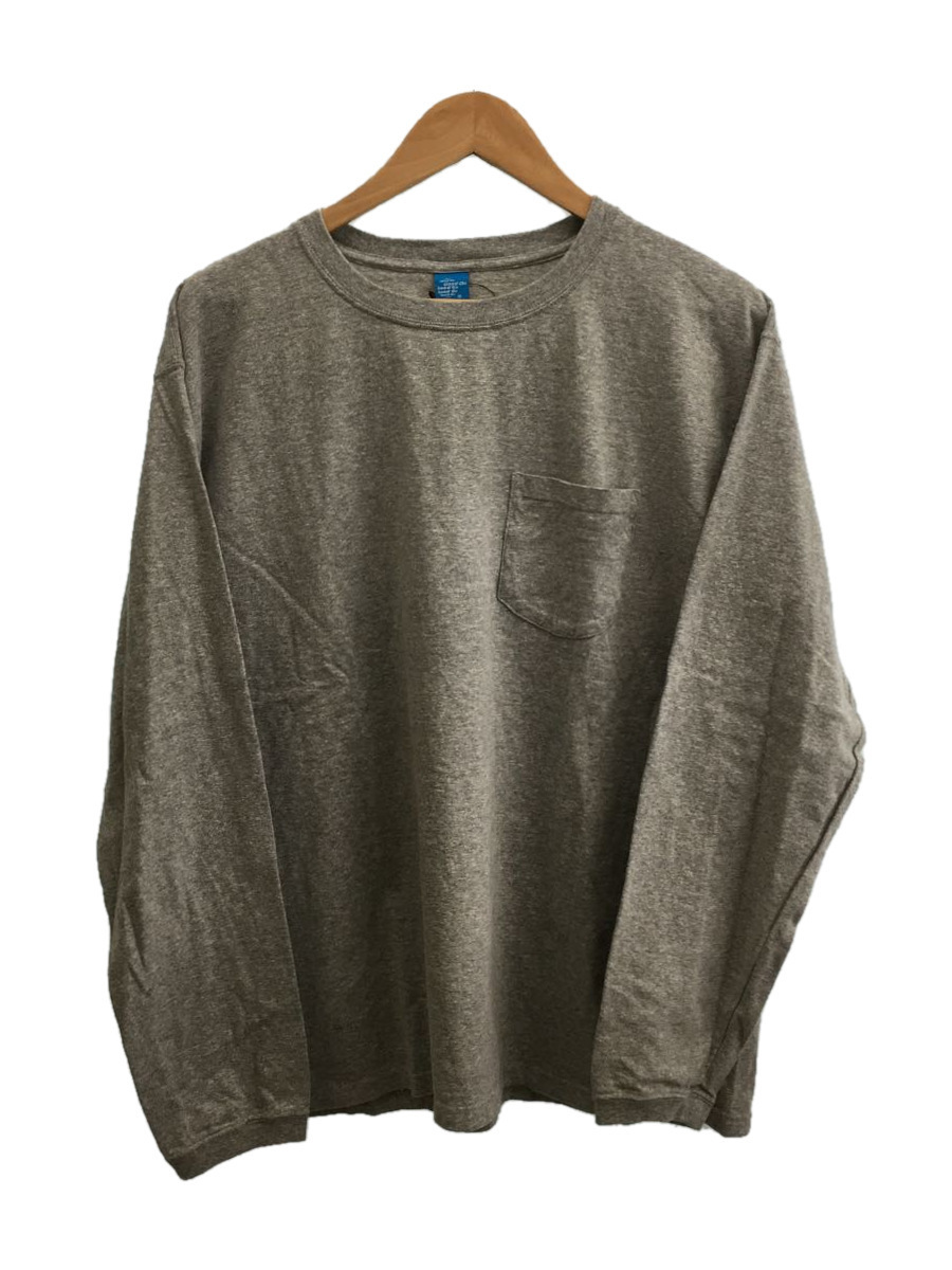 Good On◆長袖Tシャツ/XL/コットン/GRY/無地/グレー/GOLT1306G/タグ付き