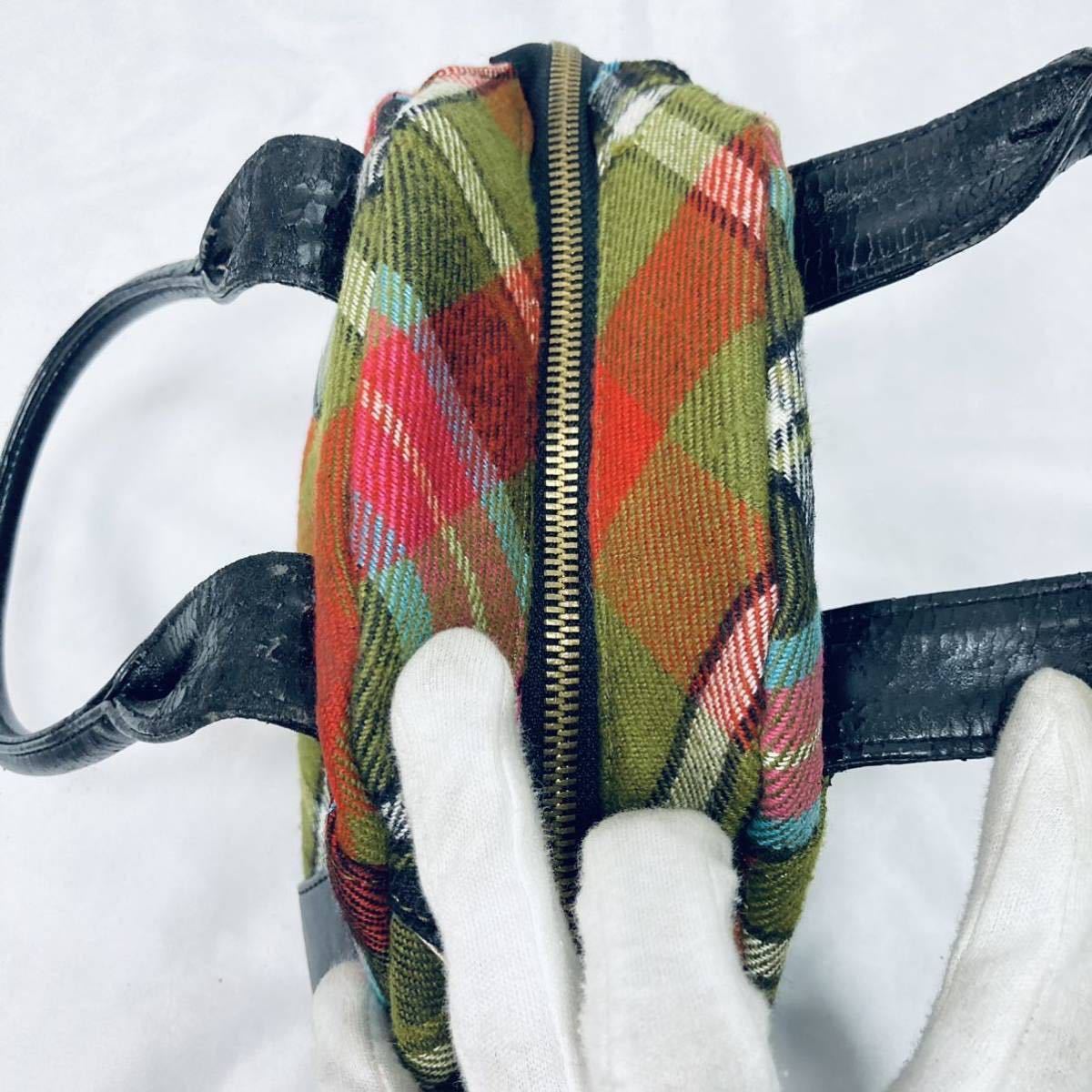 希少✨ ヴィヴィアンウエストウッド ツイード ハンドバッグ オーブ