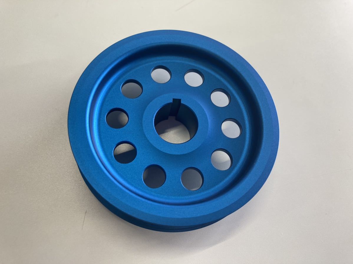 AE86 4AG レビン トレノ 軽量 アルミ クランクプーリー シルバー 新品 