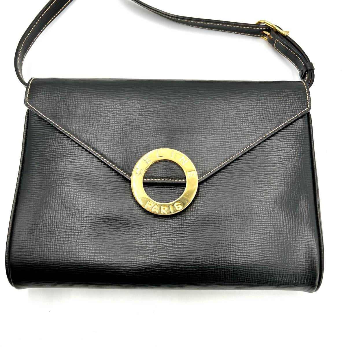 1円～ 【新品未使用】CELINE セリーヌ ショルダーバッグ サークルロゴ 