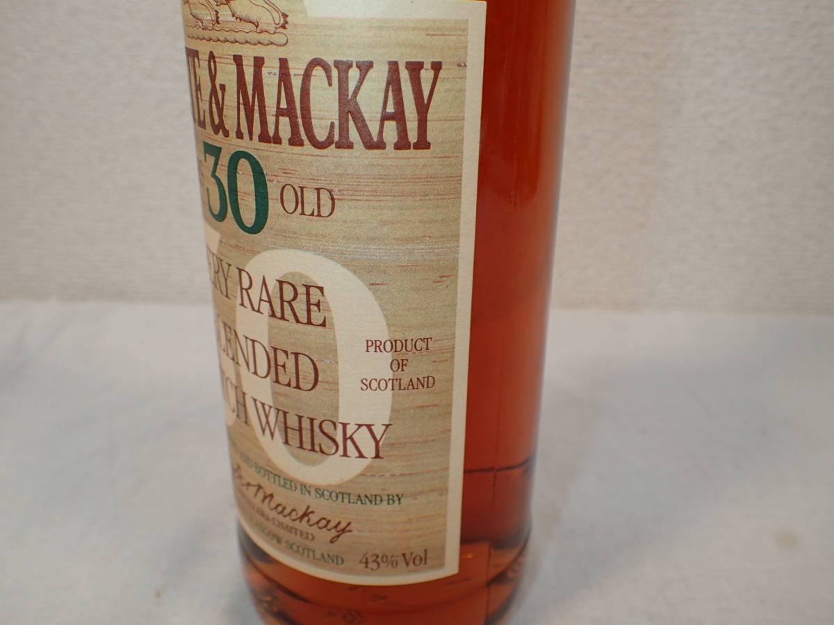 未開栓 】古酒 ホワイト＆マッカイ30年 WHYTE & MACKAY 30 YEARS OLD