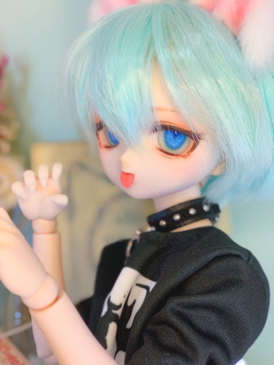 かすたむフェイス パテ盛り ◆ 8mmレジンアイ2種 ◆ カスタムヘッド ① DDH-01 SW レジン盛り カスタムヘッド＋口内パーツ2種＋（おまけ