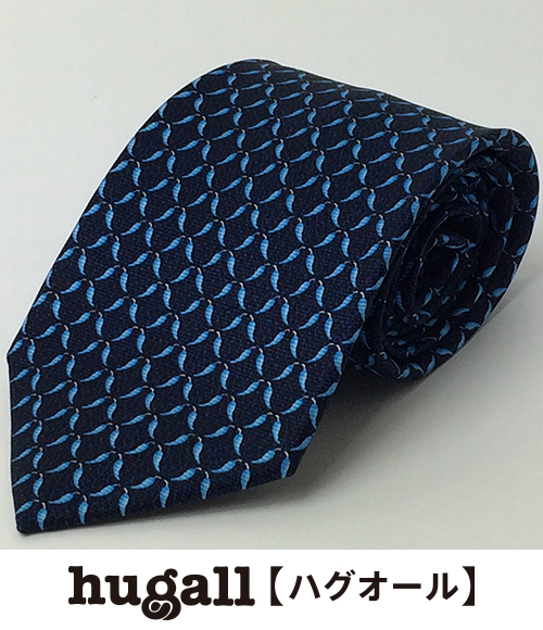 ブルガリ シルク ネクタイ イタリア製 メンズ ブルー系