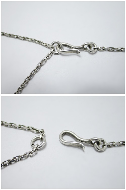 22-582【中古】あるじゃん ネックレス スカル クロス 十字架 ストーン 