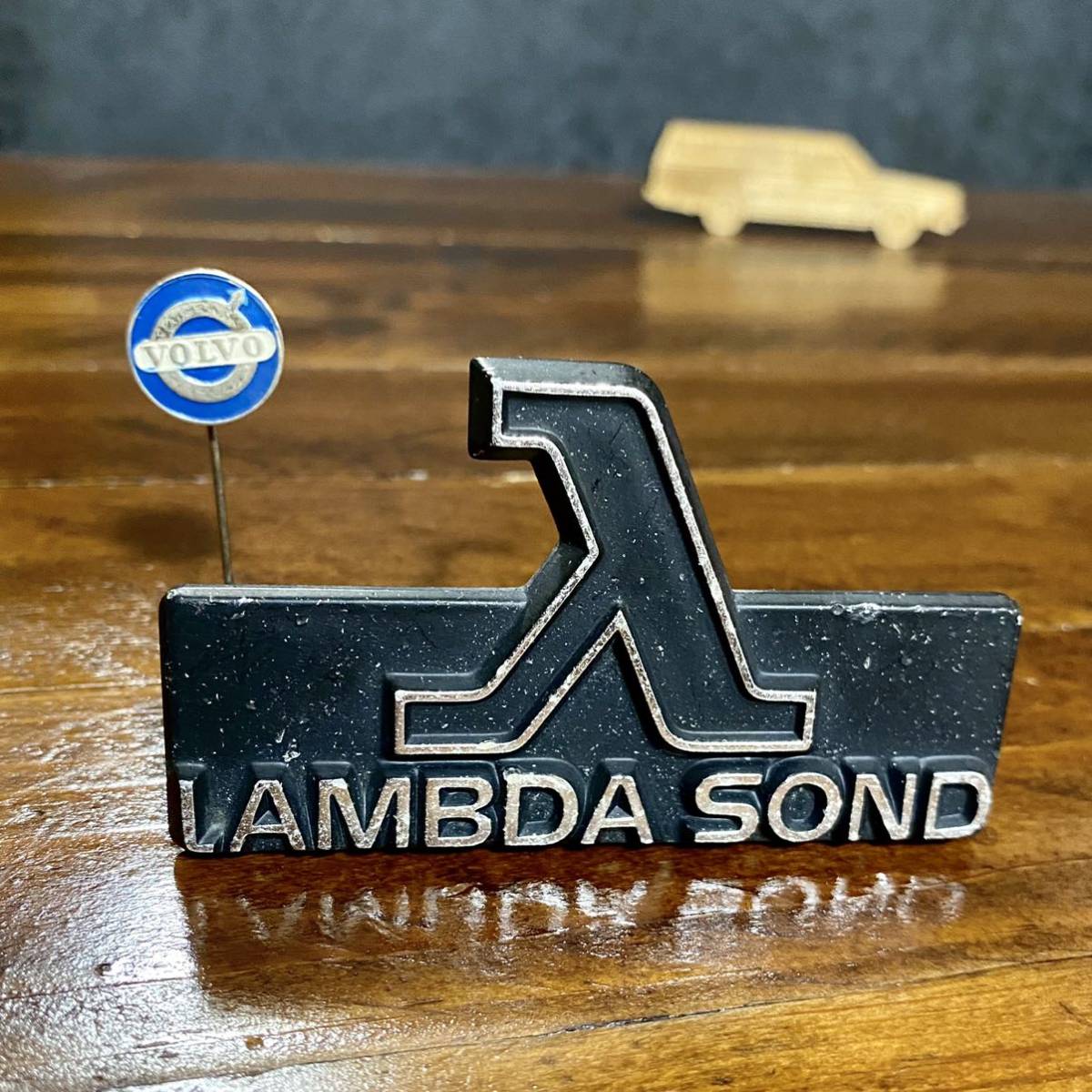 ボルボ240 USED エンブレム LAMBDA SOND ブラック ☆ 送料無料 