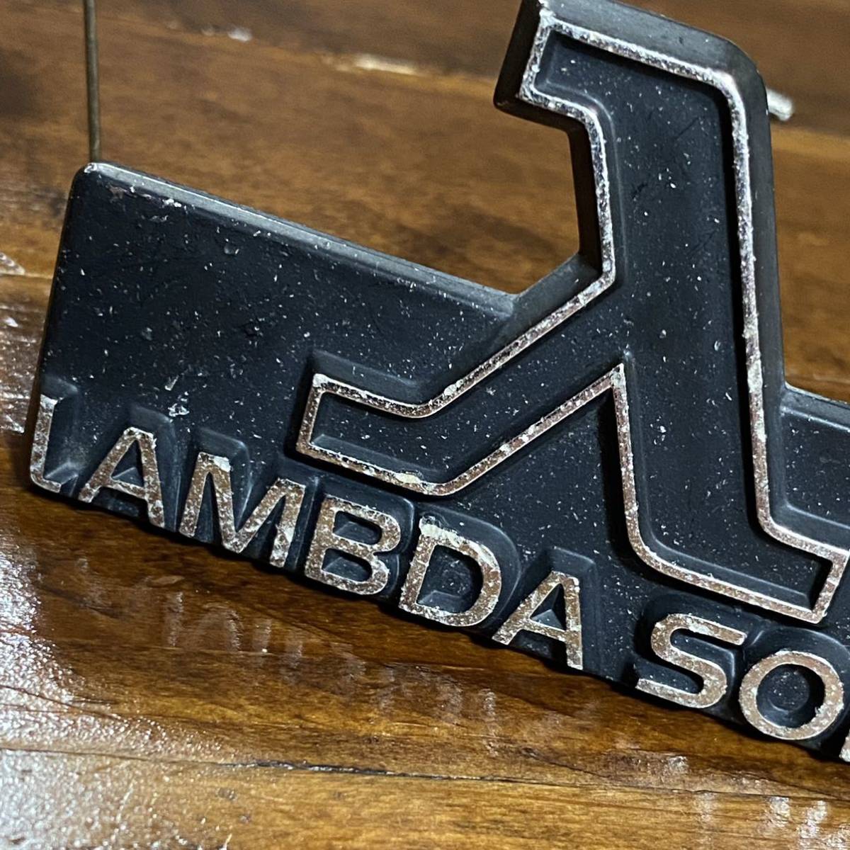 ボルボ240 USED エンブレム LAMBDA SOND ブラック ☆ 送料無料 