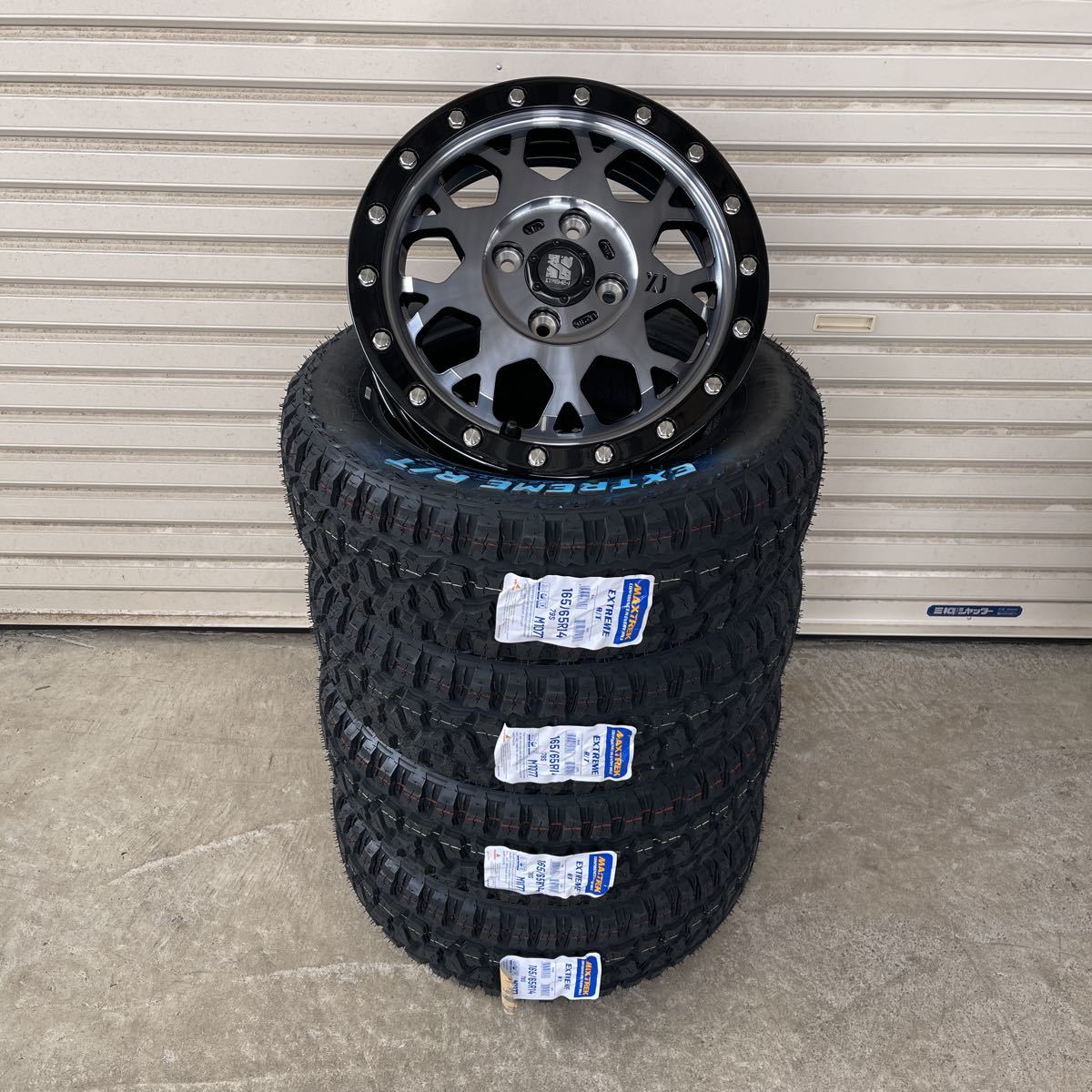 XTREME-J XJ04》 新品マックストレックR/T 165/65R14 ホワイトレター 