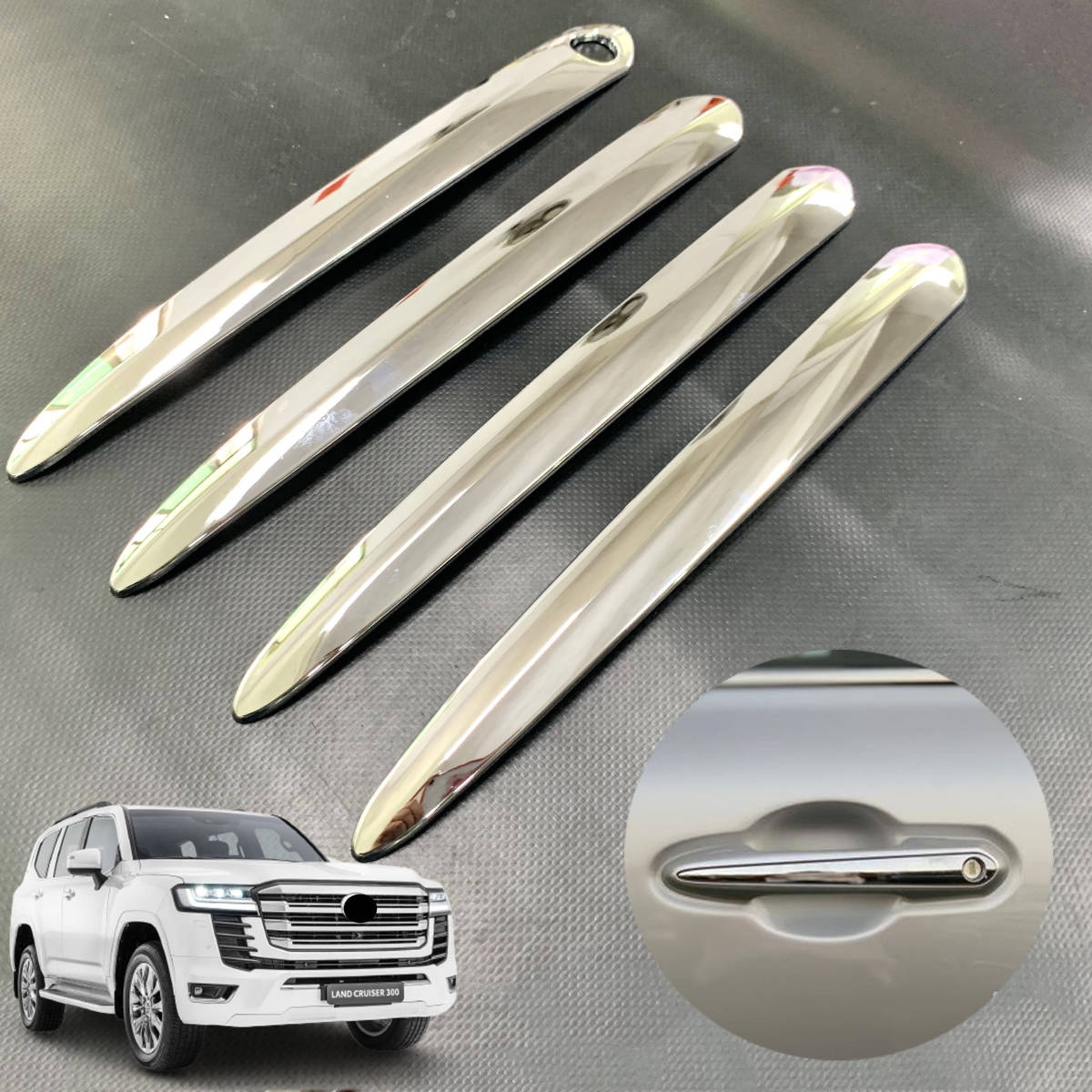  ランドクルーザー300 ランクル300AX GX専用 ドアハンドルカバー メッキ(サイド)｜売買されたオークション情報、yahooの商品情報をアーカイブ公開 - オークファン トヨタ用