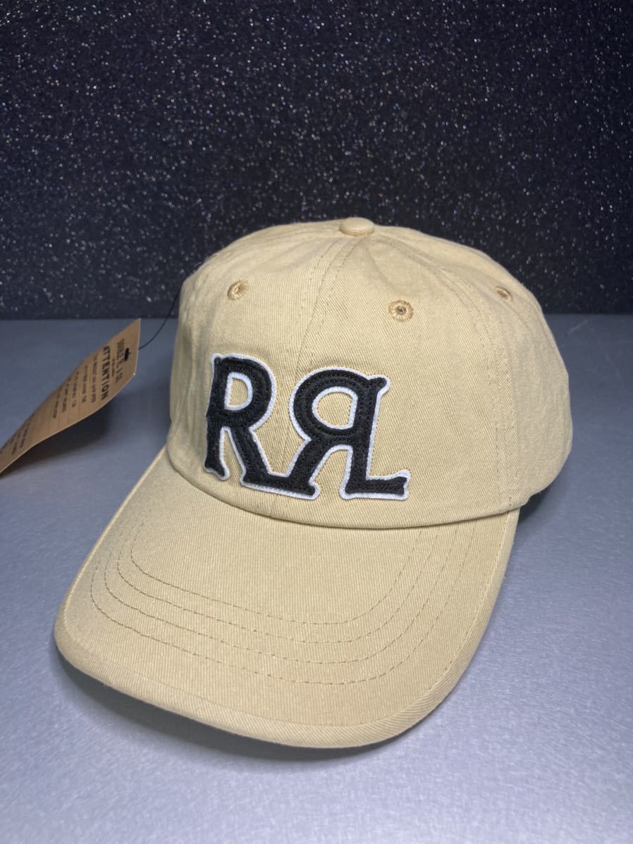 ☆1円スタート☆ DOUBLE RL 新品 RRL 定番ロゴ ワッペン キャップ 帽子