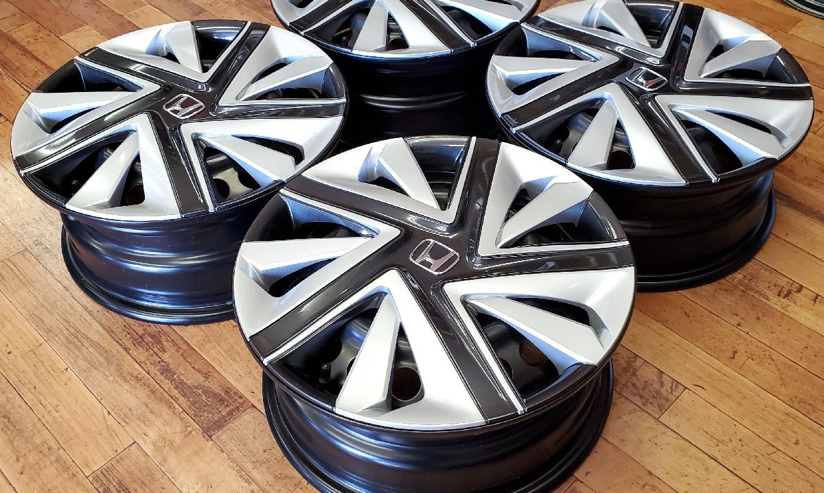 新車外し 4本セット ホンダ シャトル 純正 スチール ホイール 15インチ  