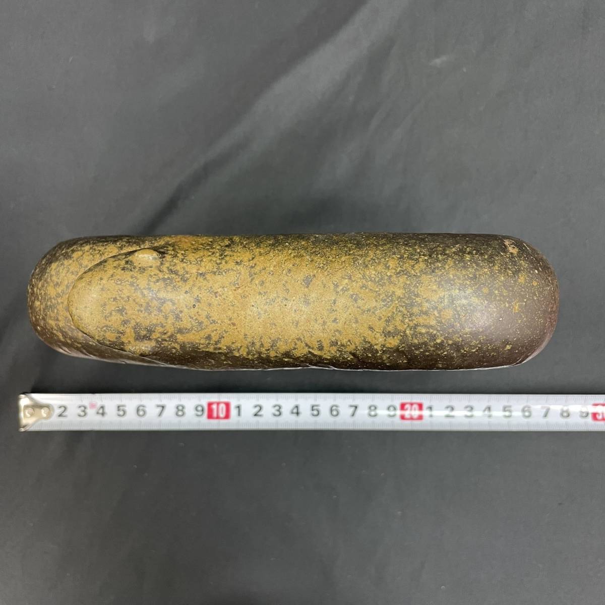 C220311 備前焼 浦上善次造 辛巳 置物 在銘 共箱 栞 黄布 干支 巳 蛇