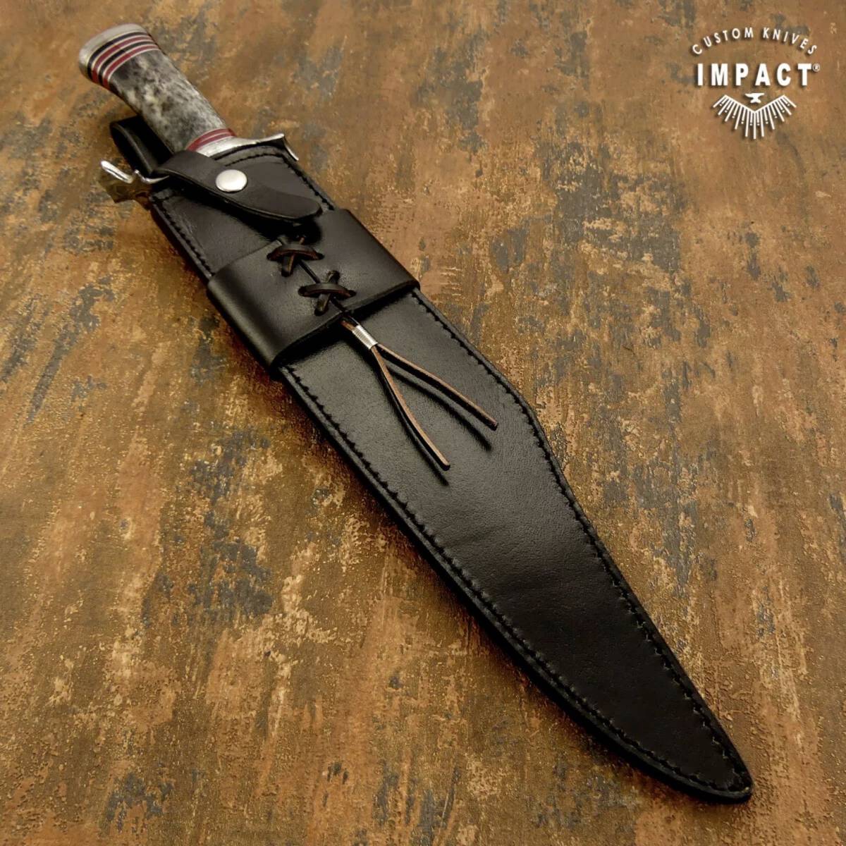 イギリス IMPACT製 ☆ カスタム ナイフ - Yahoo!オークション ダマスカス鋼 カスタムナイフ ☆大型 全長54.8cm バールウッド 驚きの値段 全長３９.５㎝ カスタムボウイ ダブルロックインレイ