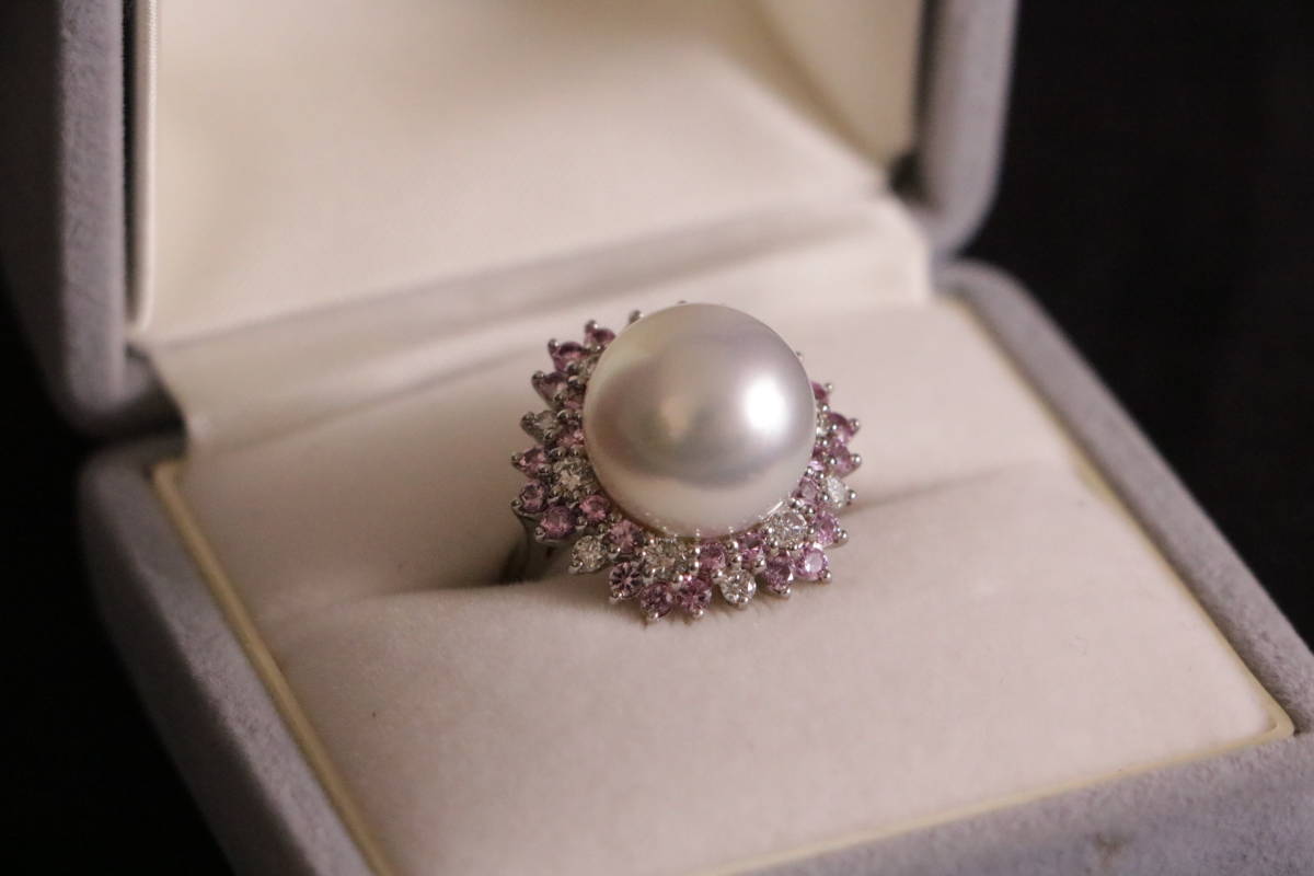 ジュエリー 【66 宝飾品 展示品 未使用 Pt900 南洋真珠花珠 