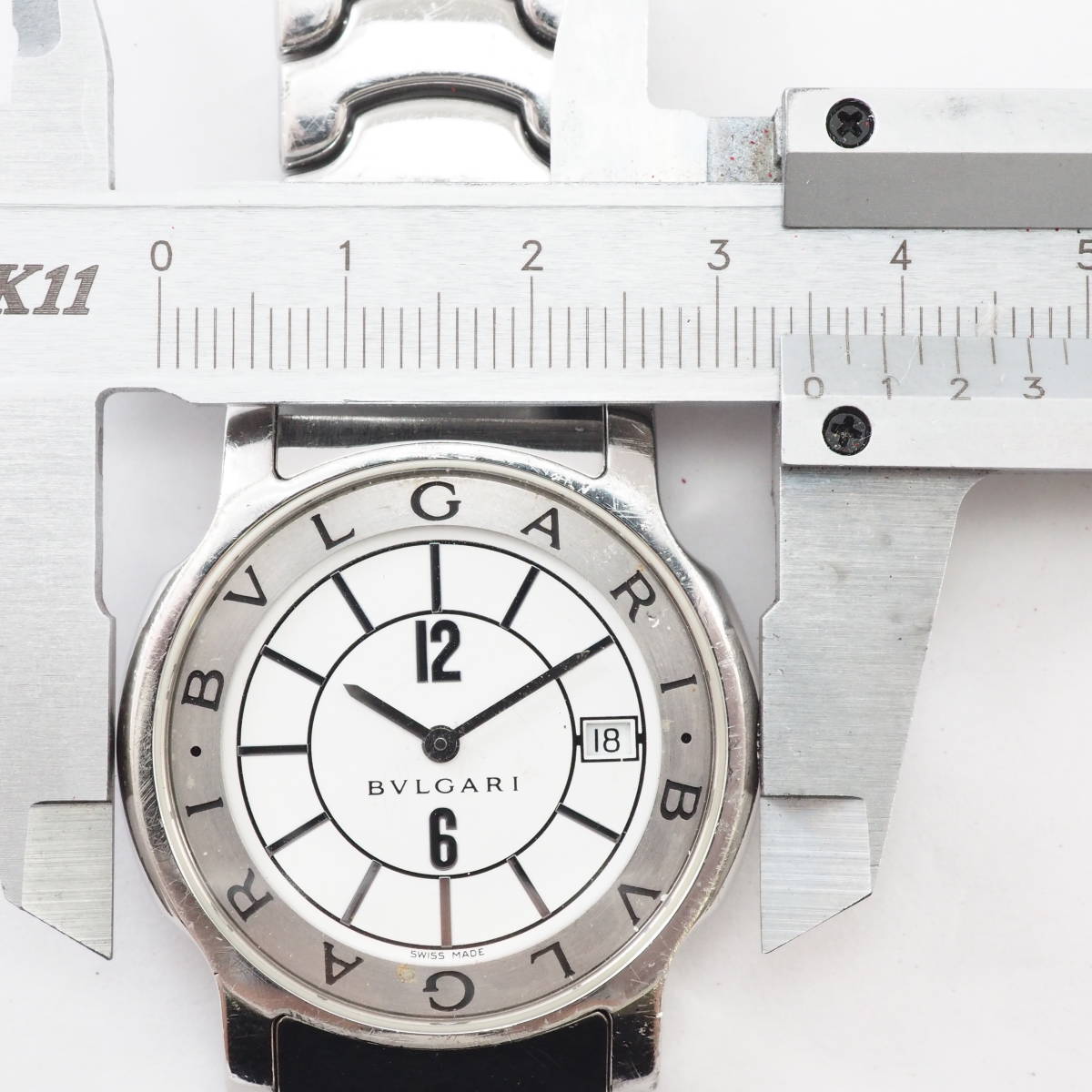BVLGARI ブルガリ ソロテンポ ST35S 白文字盤 クォーツ時計（ブルガリ 