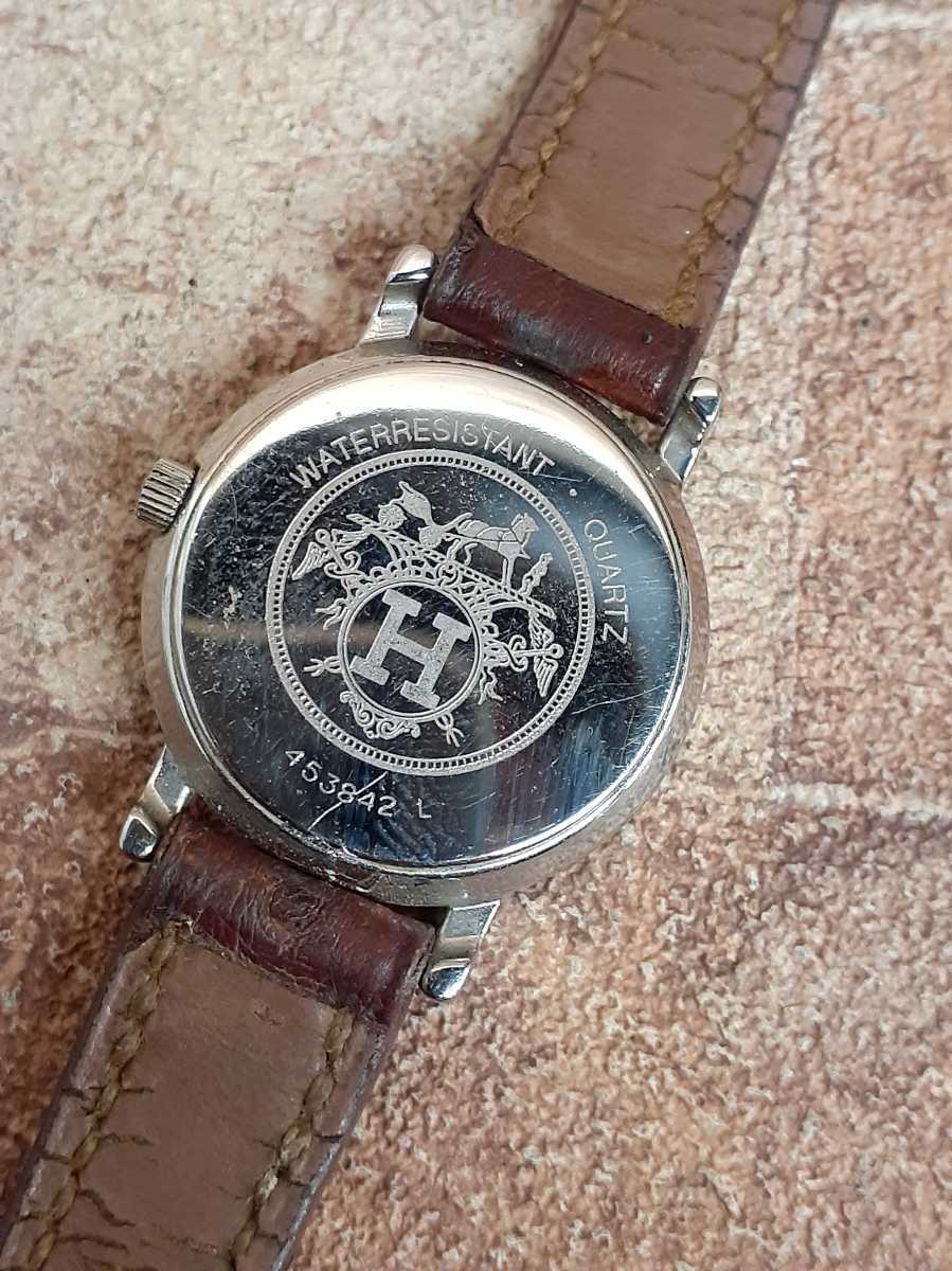 HERMES エルメス セリエ レディースウォッチ クオーツ 腕時計 電池切れ 