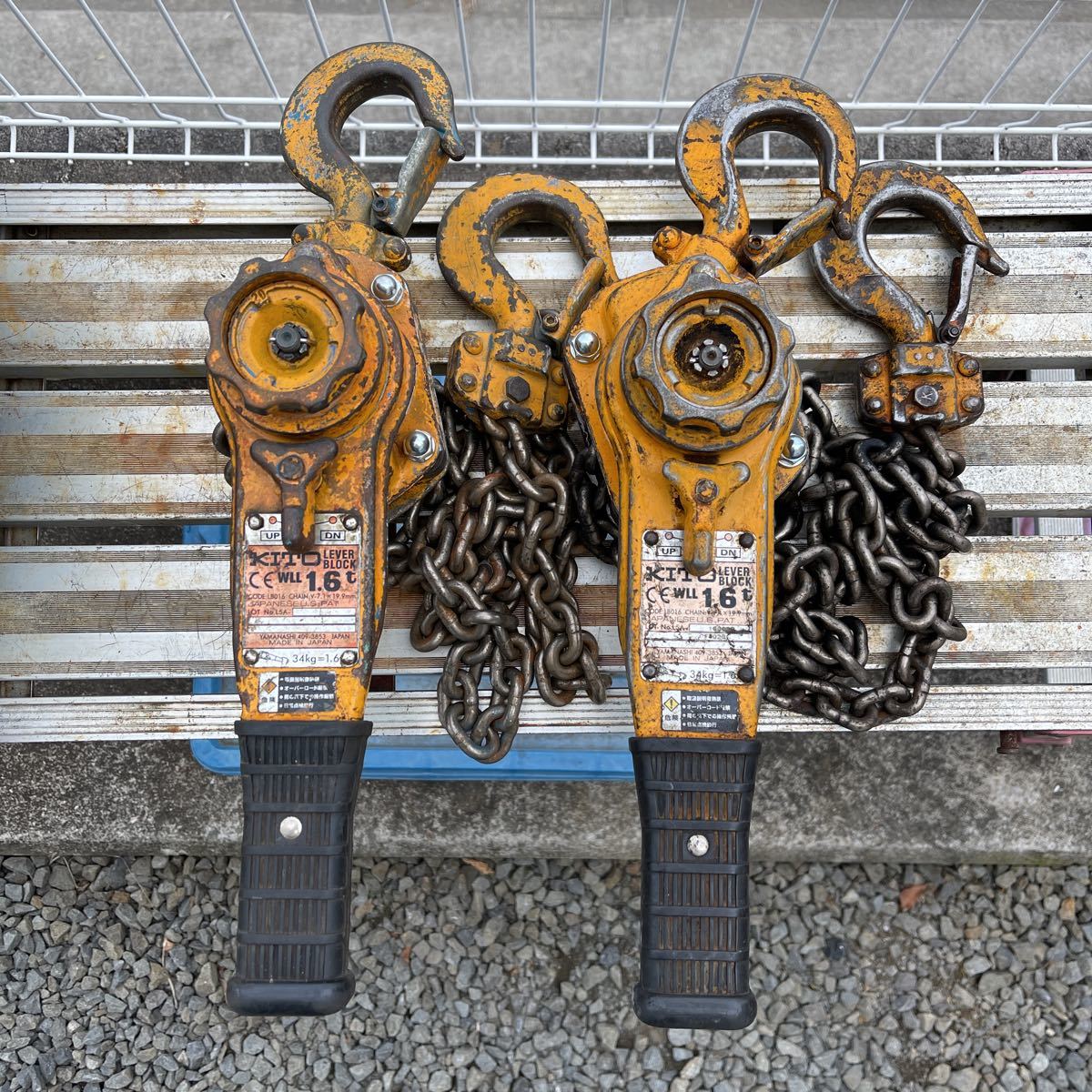レバーブロック LB016 キトー L5型 : 1.6t KITO 荷重1.6t | KITO⁄キトー
